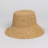 Hatattack Packable Raffia Bucket Hat natural