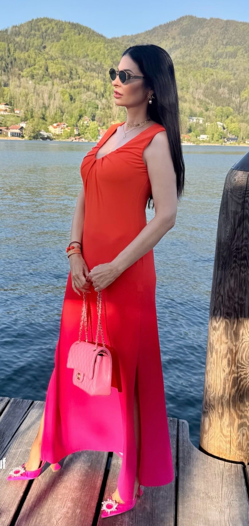 Roidal Kleid Compl. Mistral orange/pink