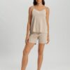 Hanro kurzer Pyjama Natural Elegance vapor melange