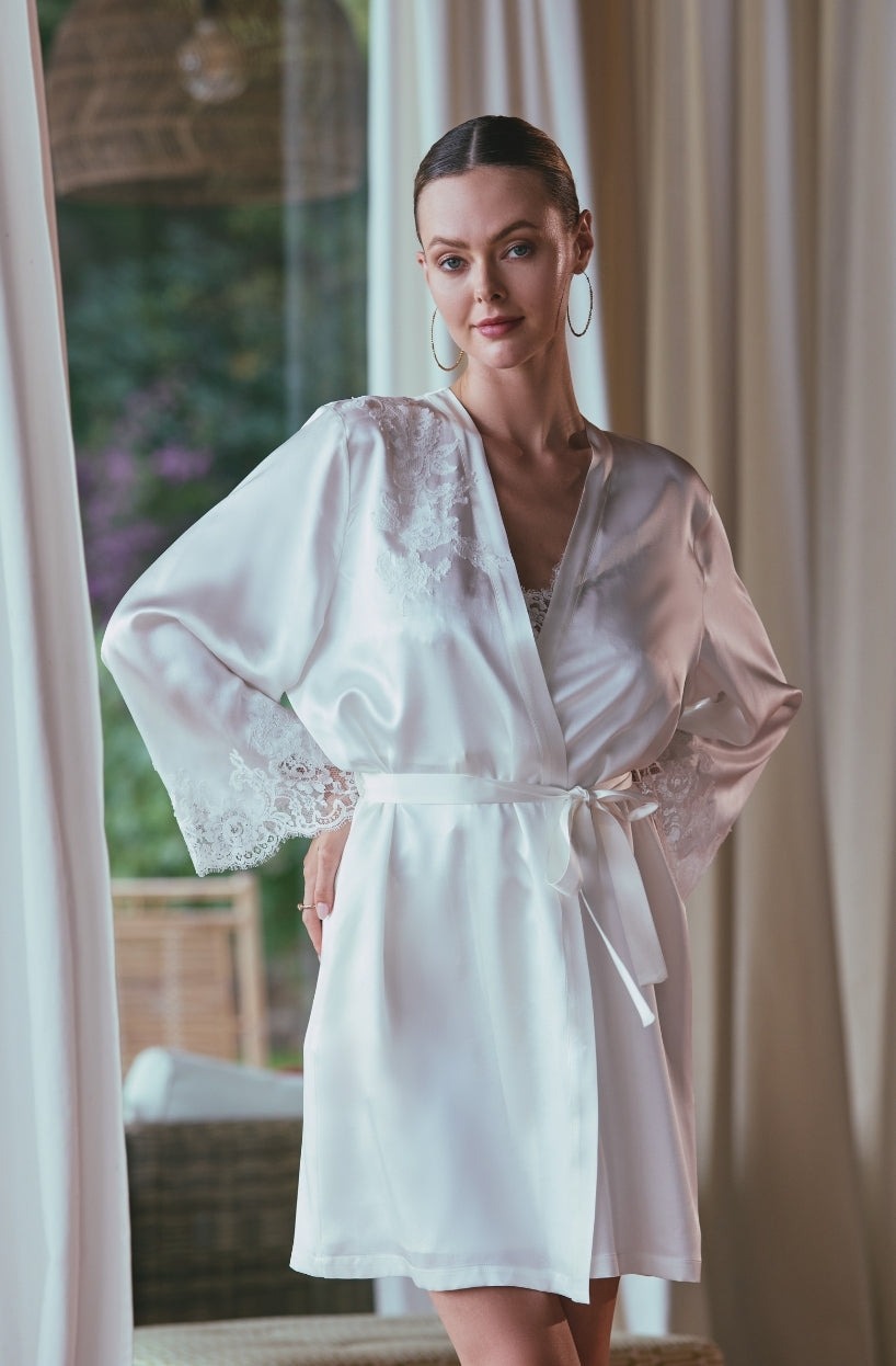 Marjolaine kurzer Mantel Artemis naturel