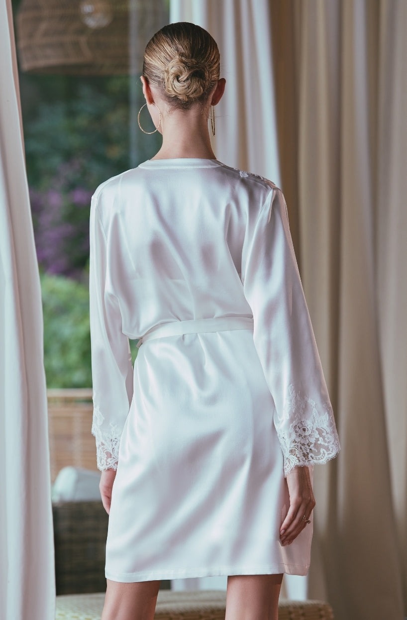 Marjolaine kurzer Mantel Artemis naturel – Bild 2