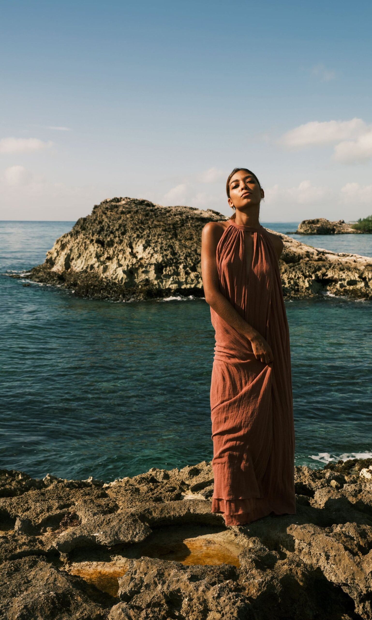 Spiritum Tulum Kleid Sayab terracotta – Bild 3