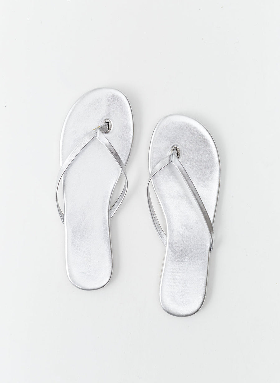 Alternative view of Melissa Odabash Flip Flops silber