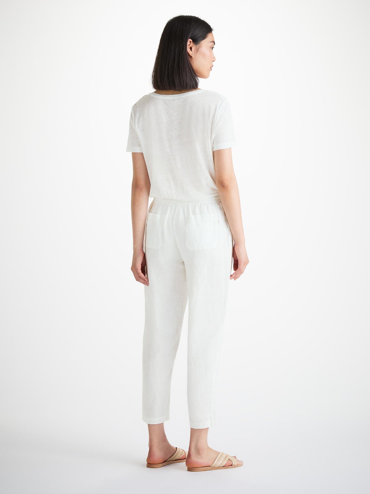 Alternative view of Derek Rose Ladies Trousers Vienna white