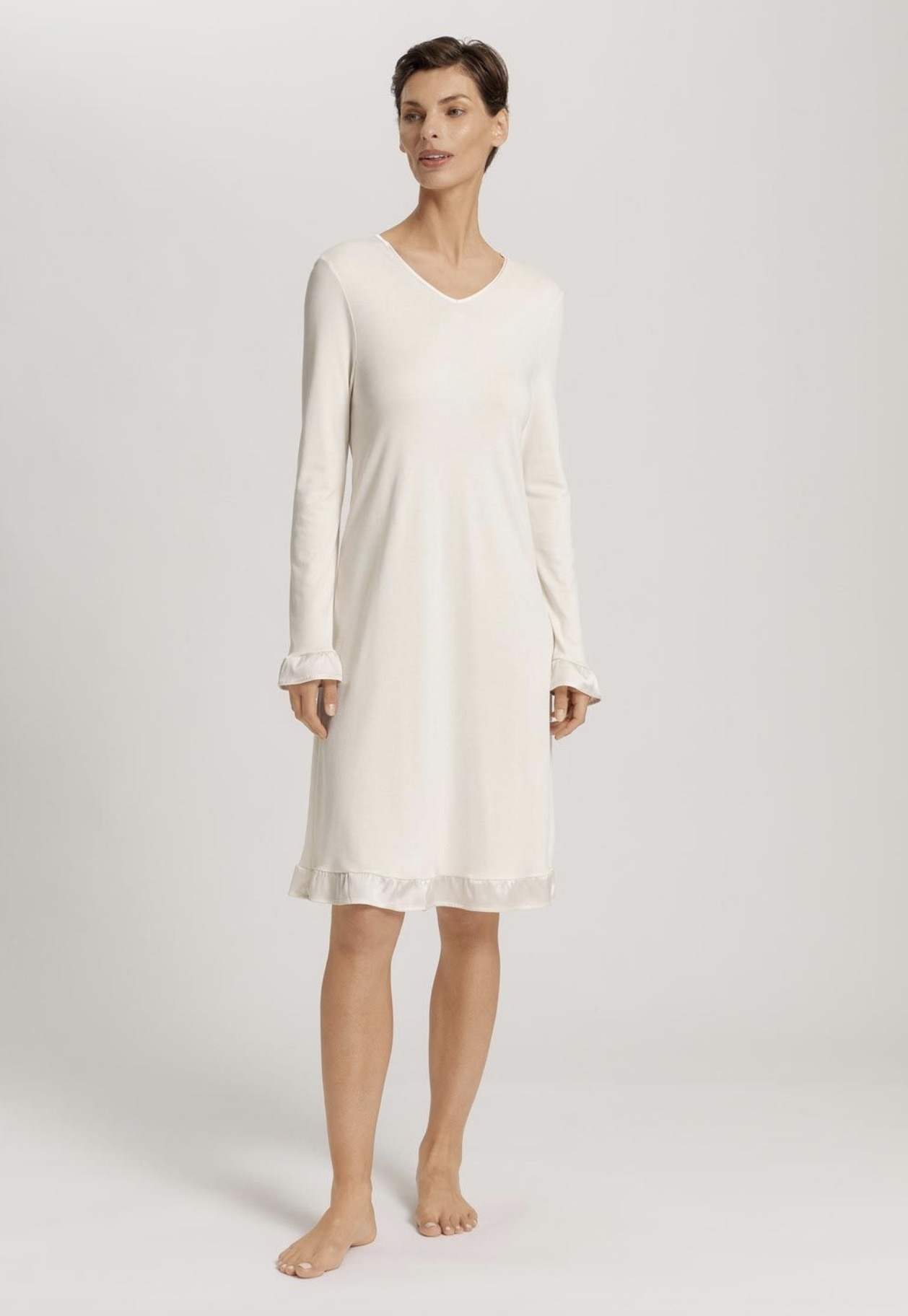 Hanro Nachthemd Claire mity white – Bild 3