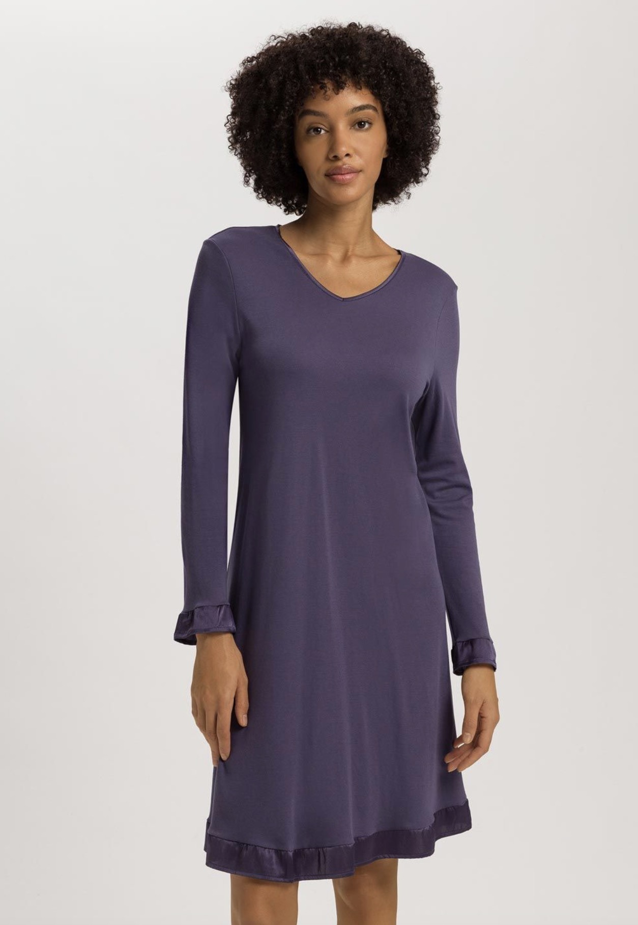 Hanro Nachthemd Claire blue stone