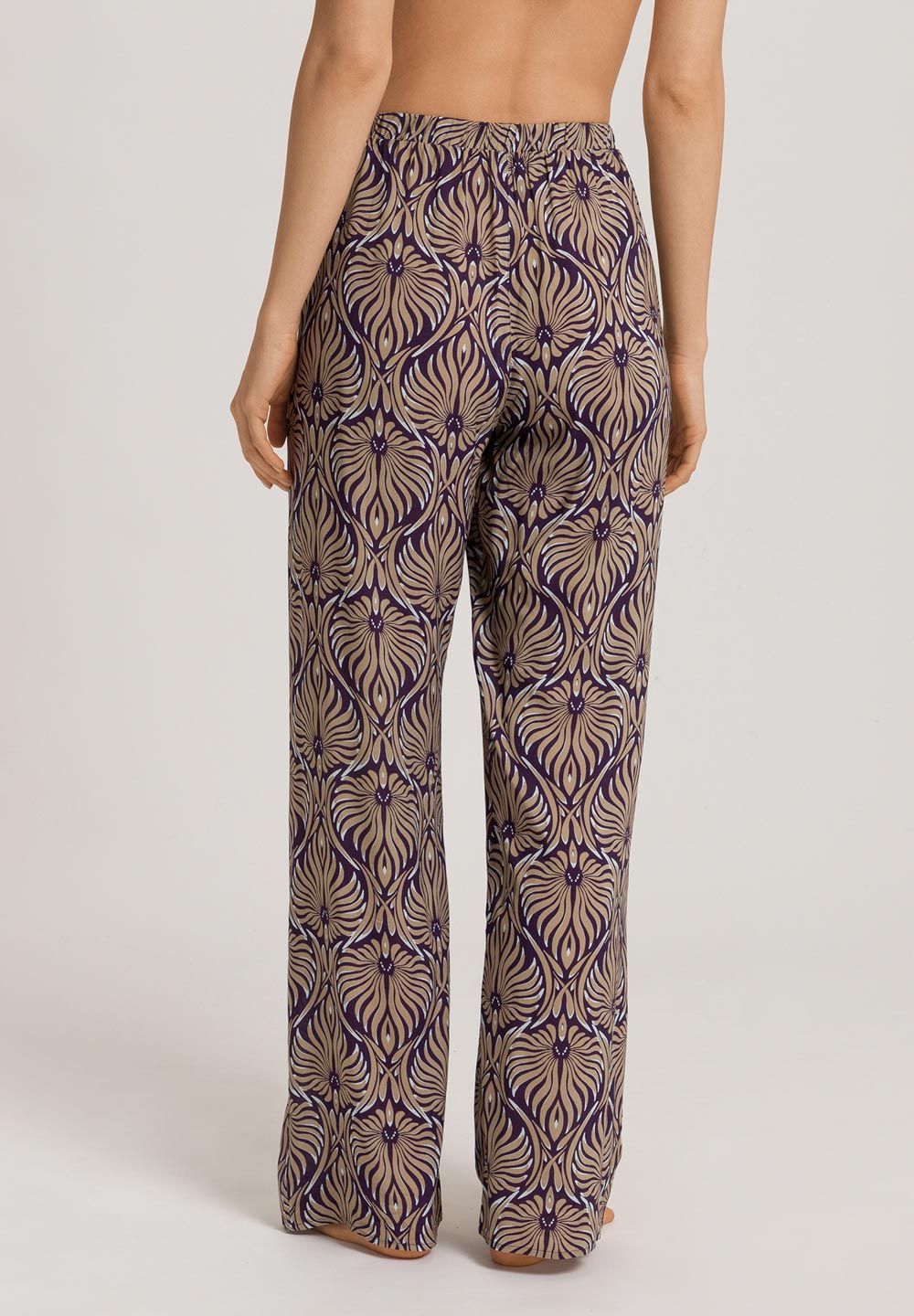 Alternative view of Hanro Hose Sleep and Lounge amethyst damask