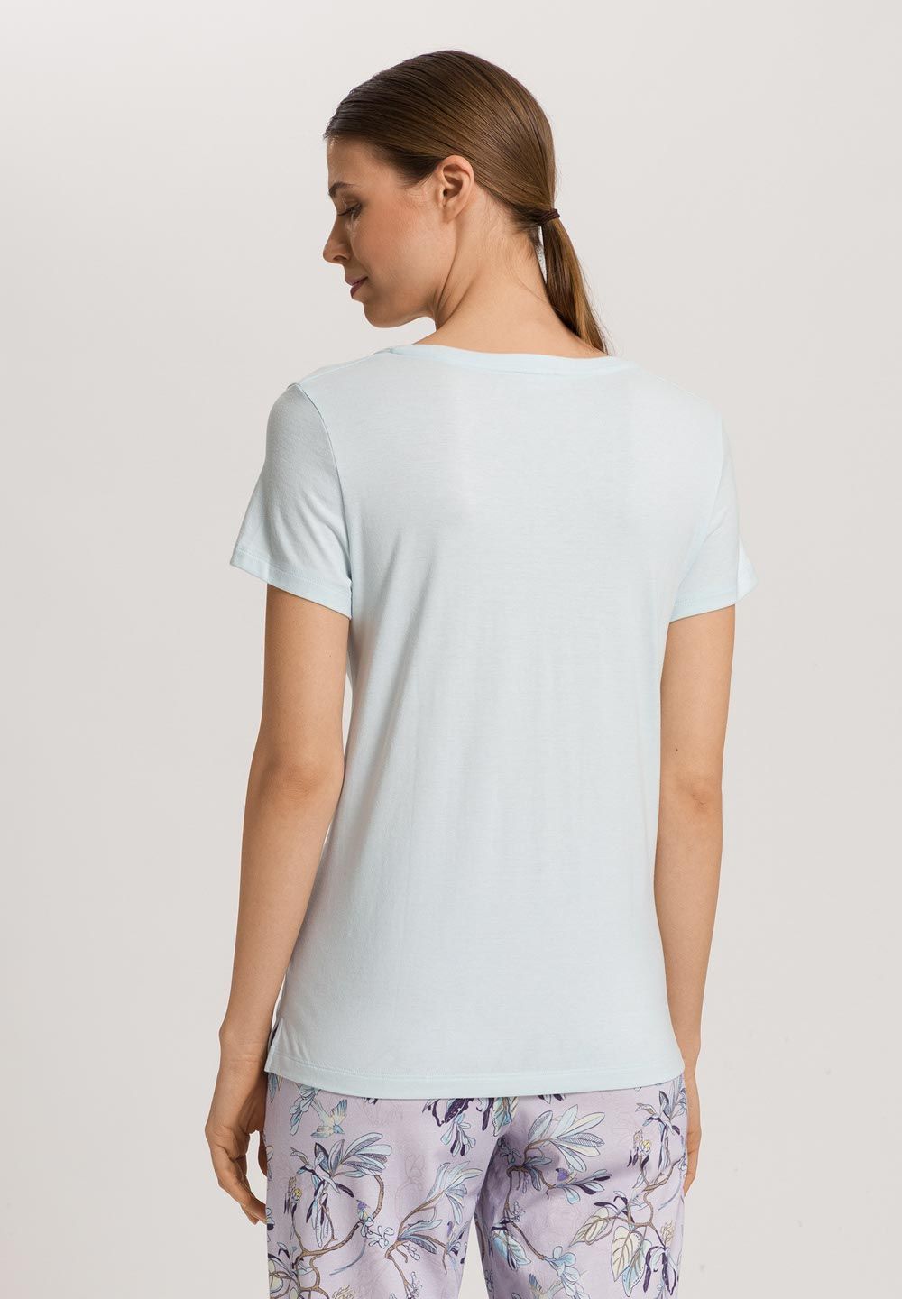 Hanro Tshirt Sleep and Lounge delicate blue – Bild 2