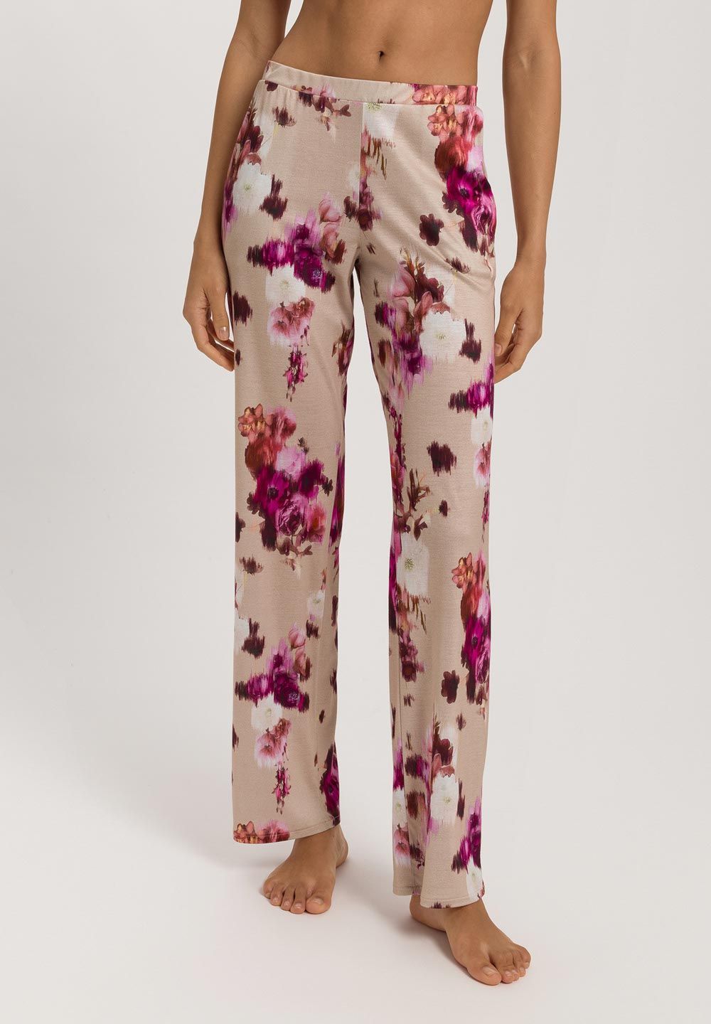 Hanro Hose lang Olivia flower art print