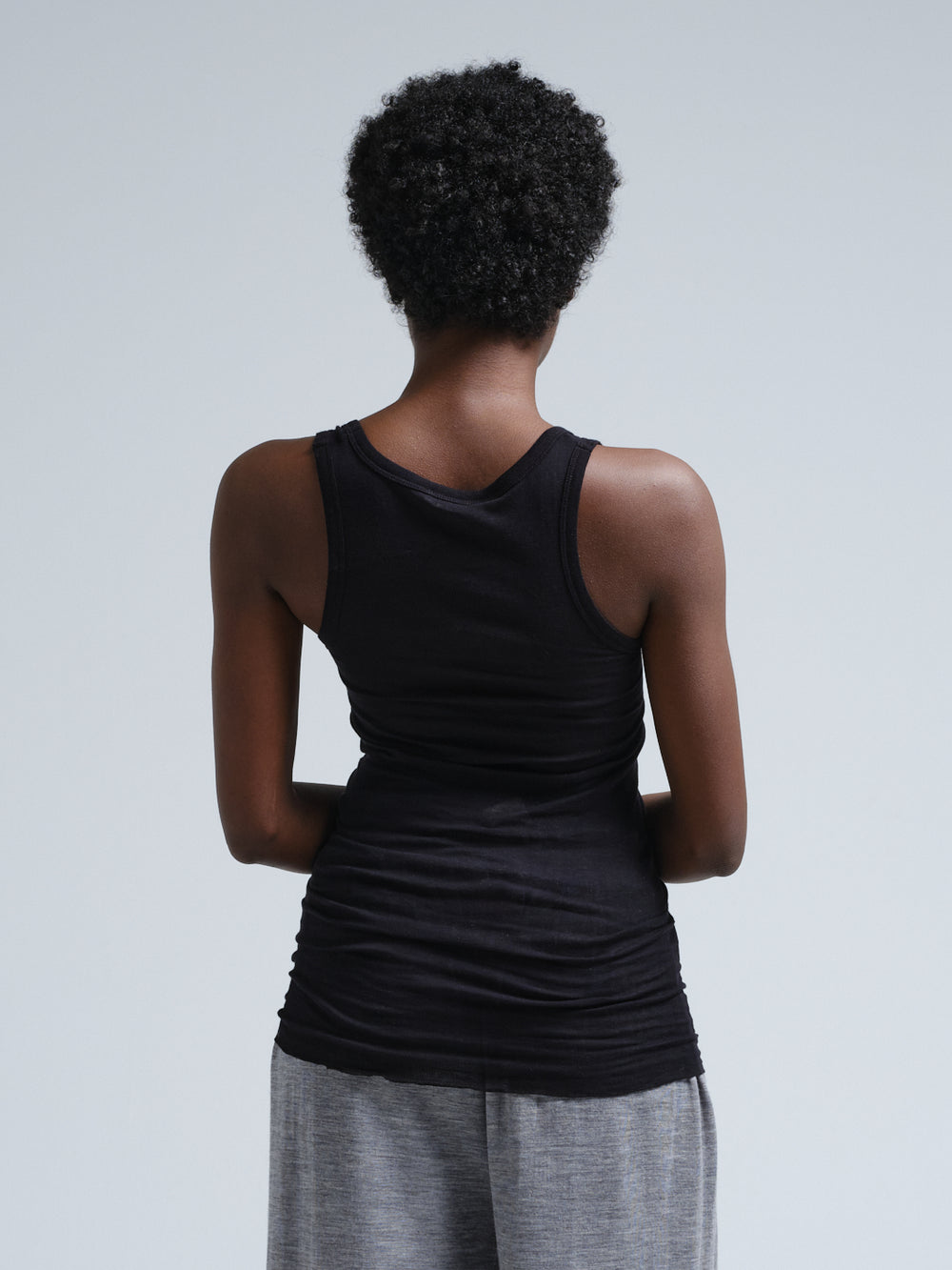 Alternative view of Seamless Basic Tank Top black