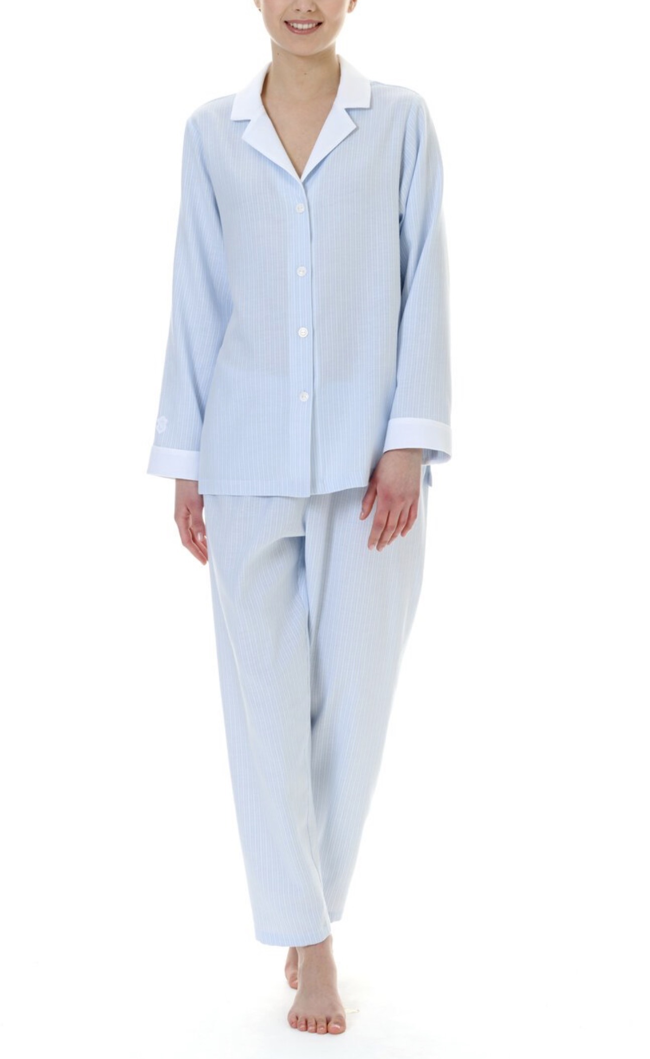 Celestine Pyjama Ellie ciel/weiss