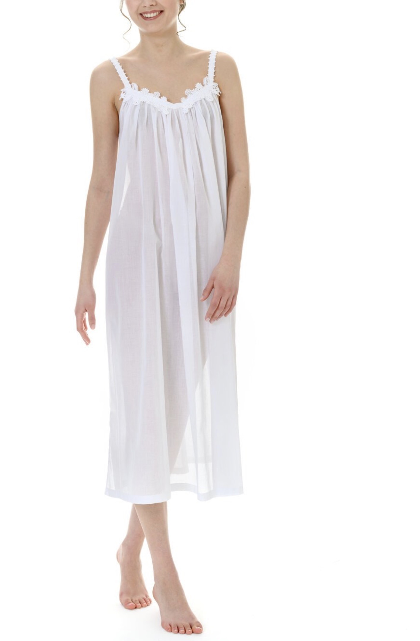Celestine Nachthemd Marcella-1 weiss