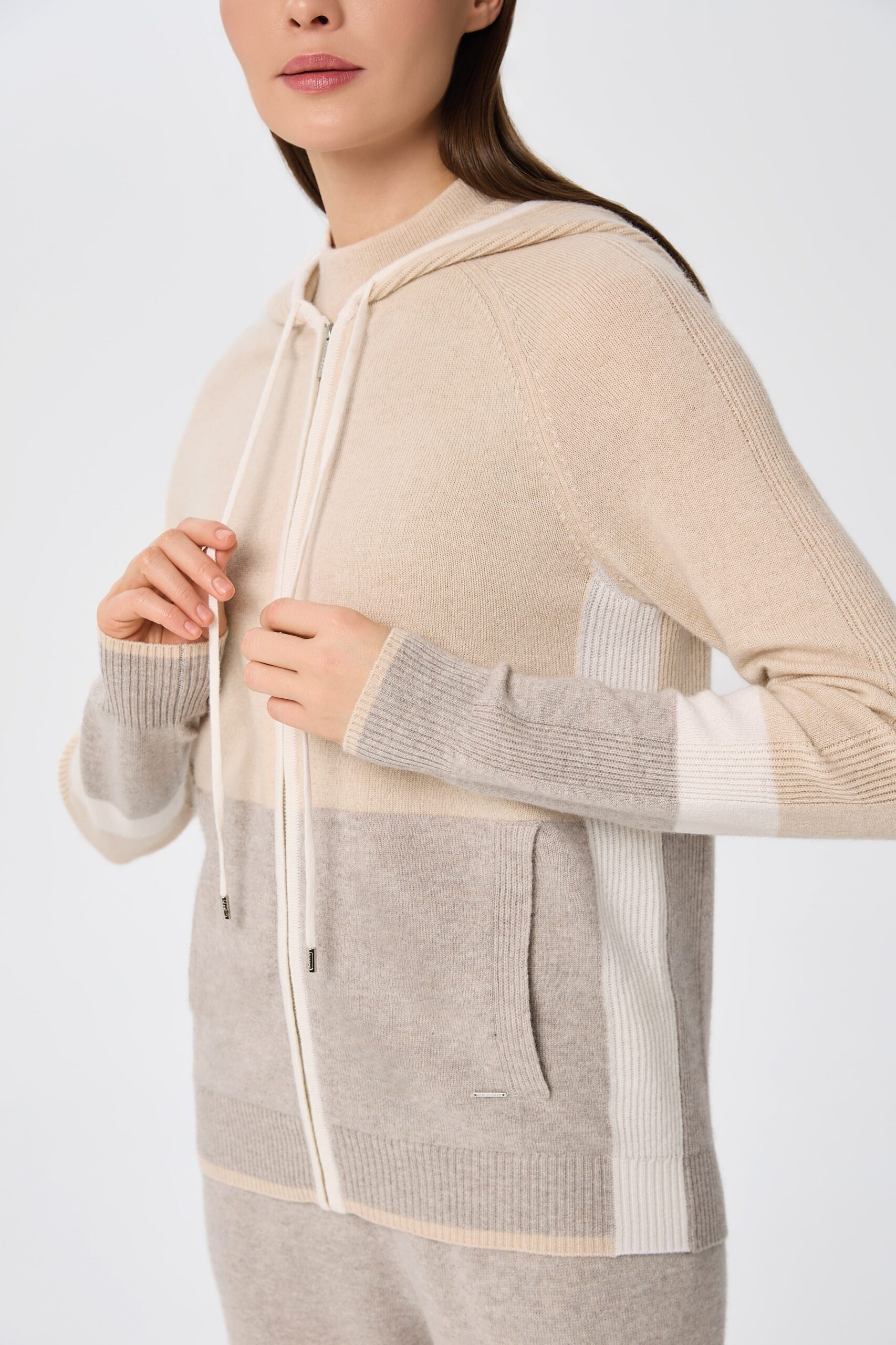 Marc and Andre Homewear Set Zipper+Hose Urban Blocks grey