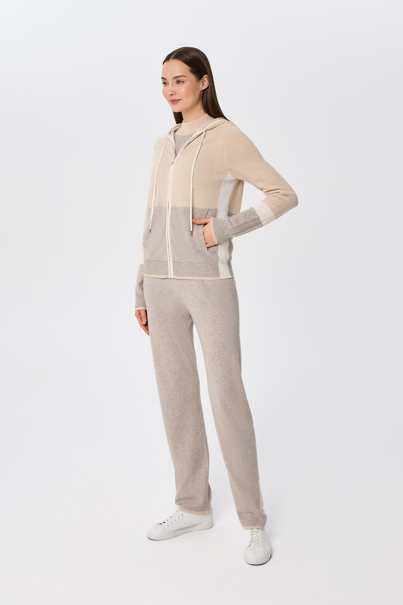 Marc and Andre Homewear Set Zipper+Hose Urban Blocks grey – Bild 3