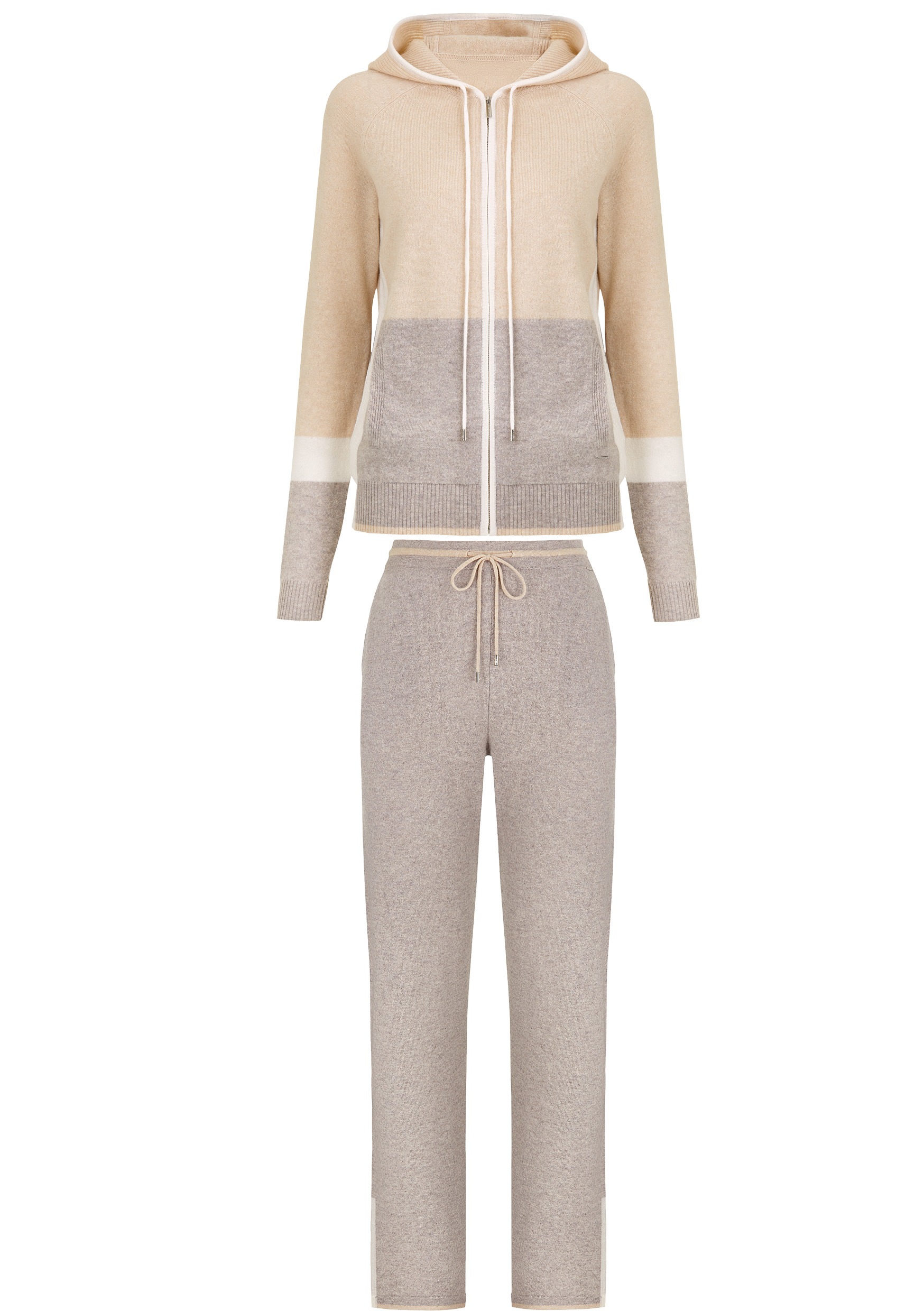 Marc and Andre Homewear Set Zipper+Hose Urban Blocks grey – Bild 4