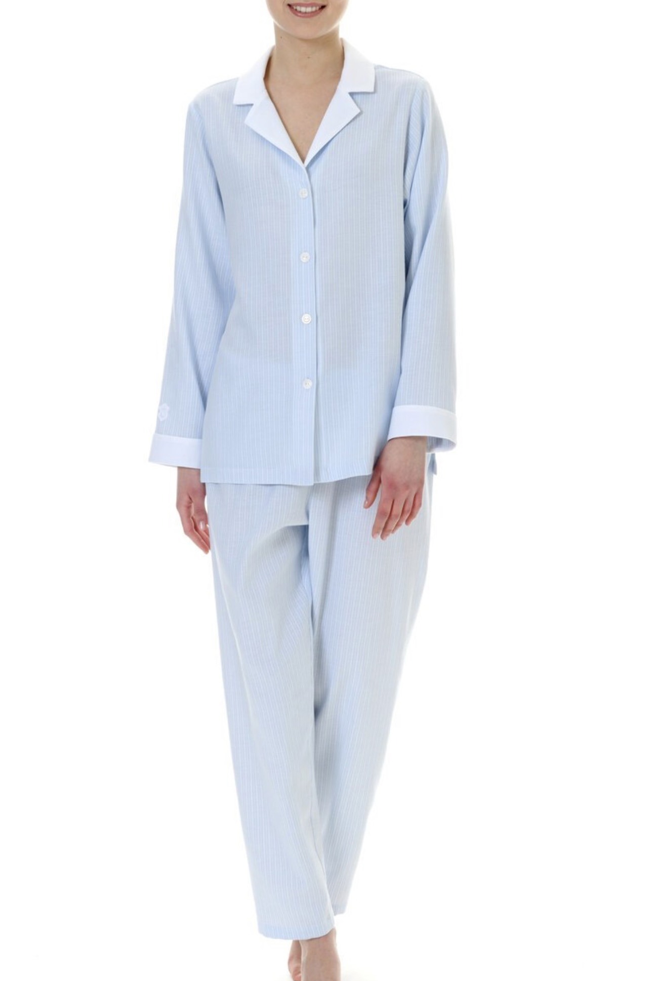 Celestine Pyjama Ellie ciel/weiss