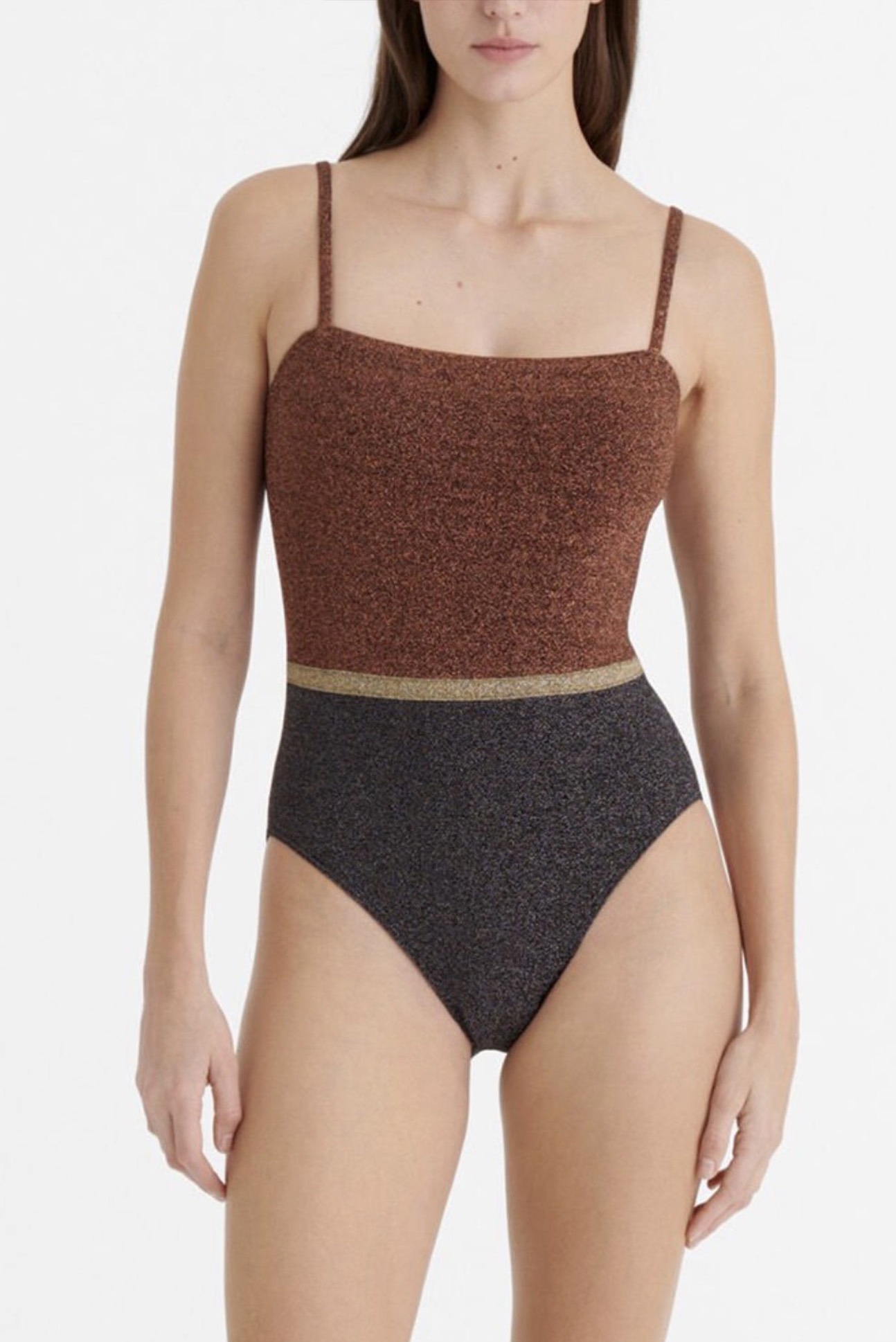 Eres Badeanzug Calanque lurex multico