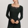 Hanro Shirt langarm Celeste dark malachite