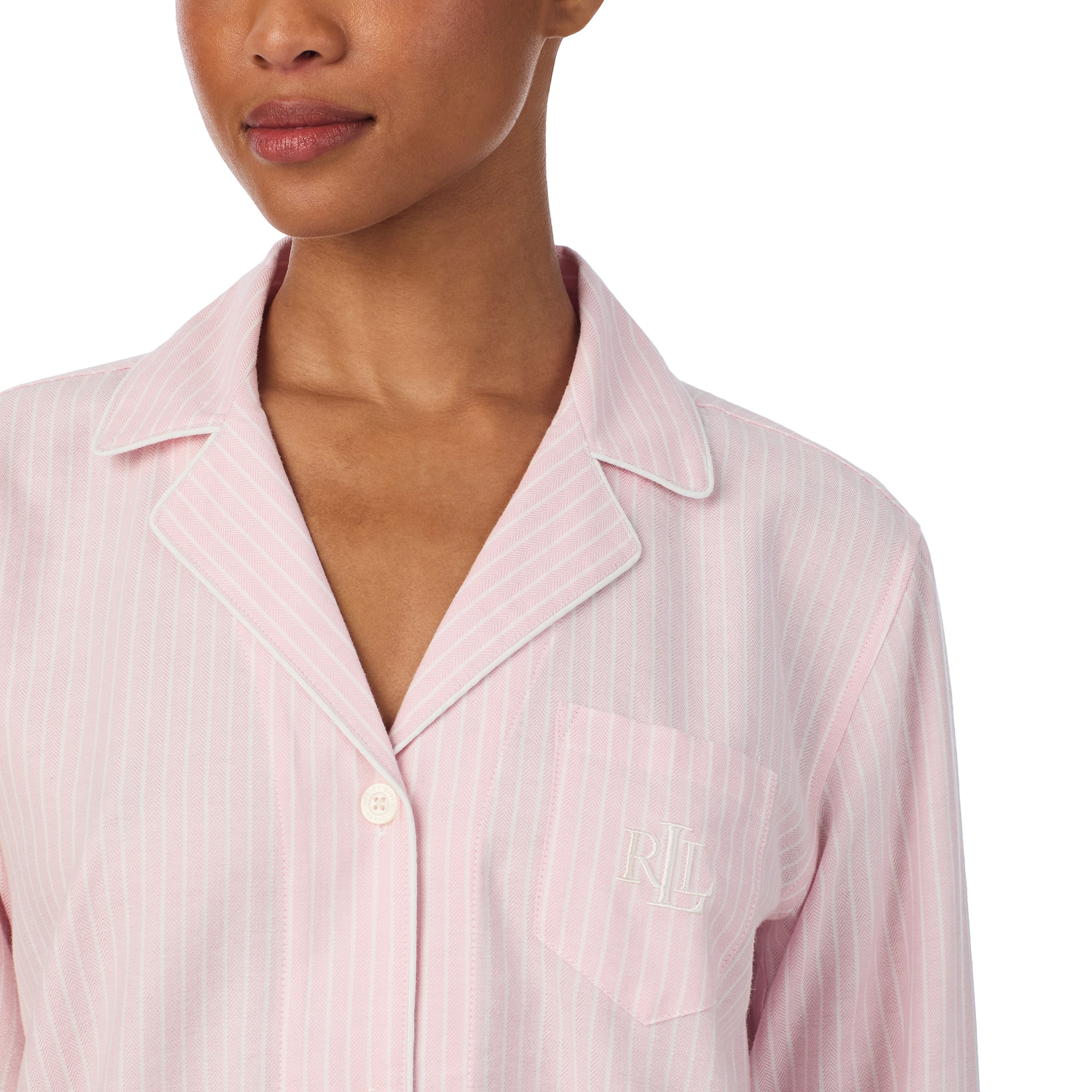Alternative view of Ralph Lauren Pyjama pink stripe