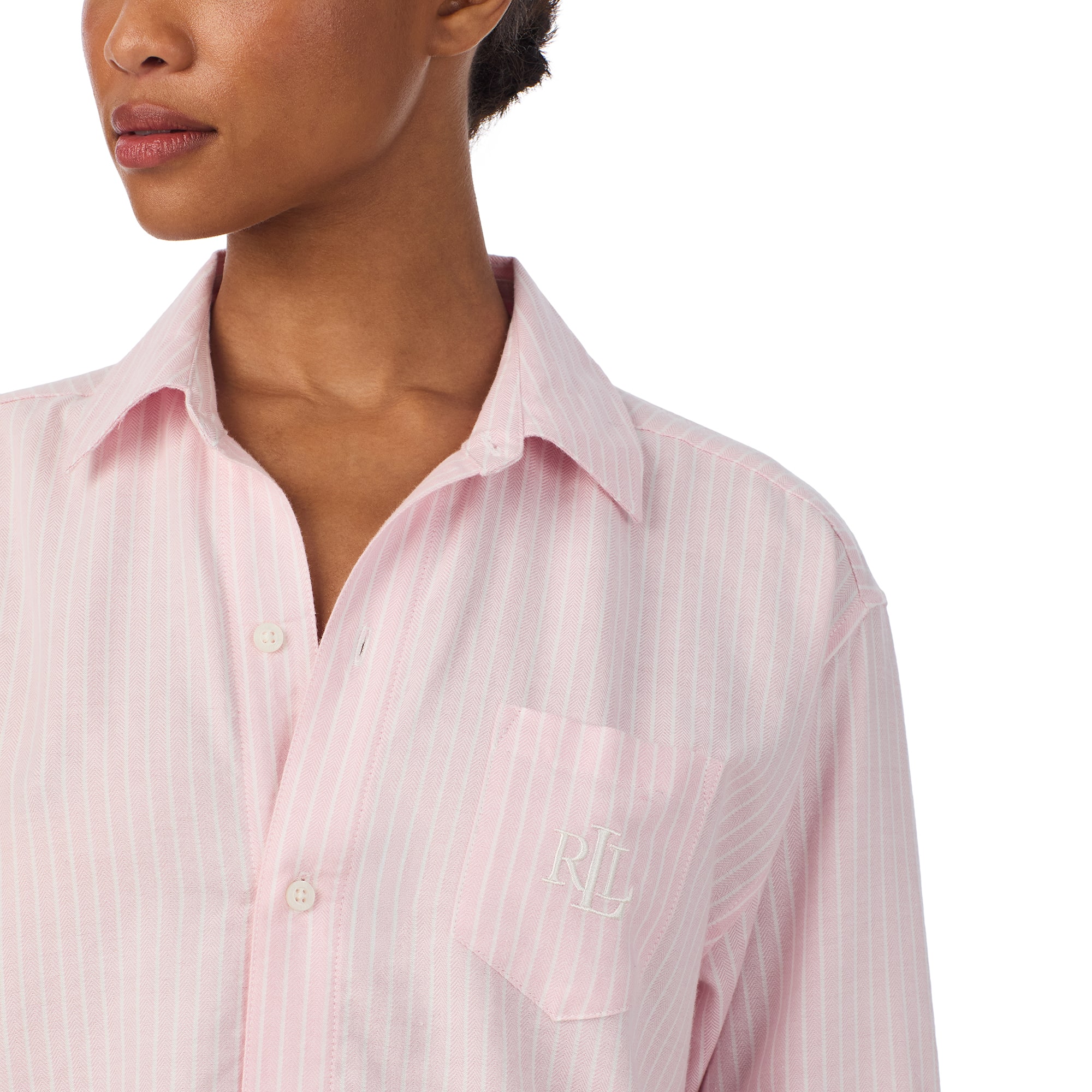 Alternative view of Ralph Lauren Sleepshirt pink stripe