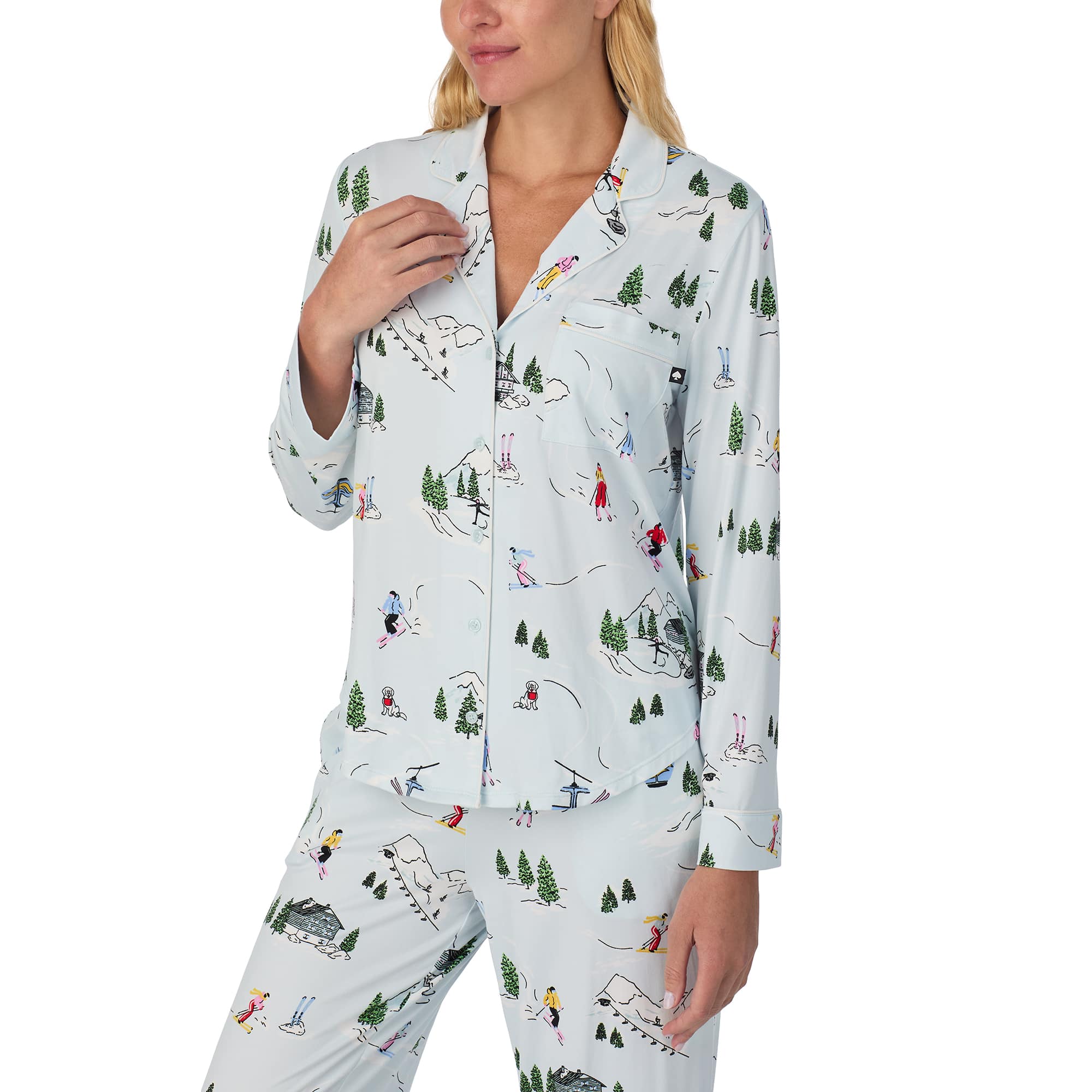Kate Spade Pyjama light blue ski – Bild 3