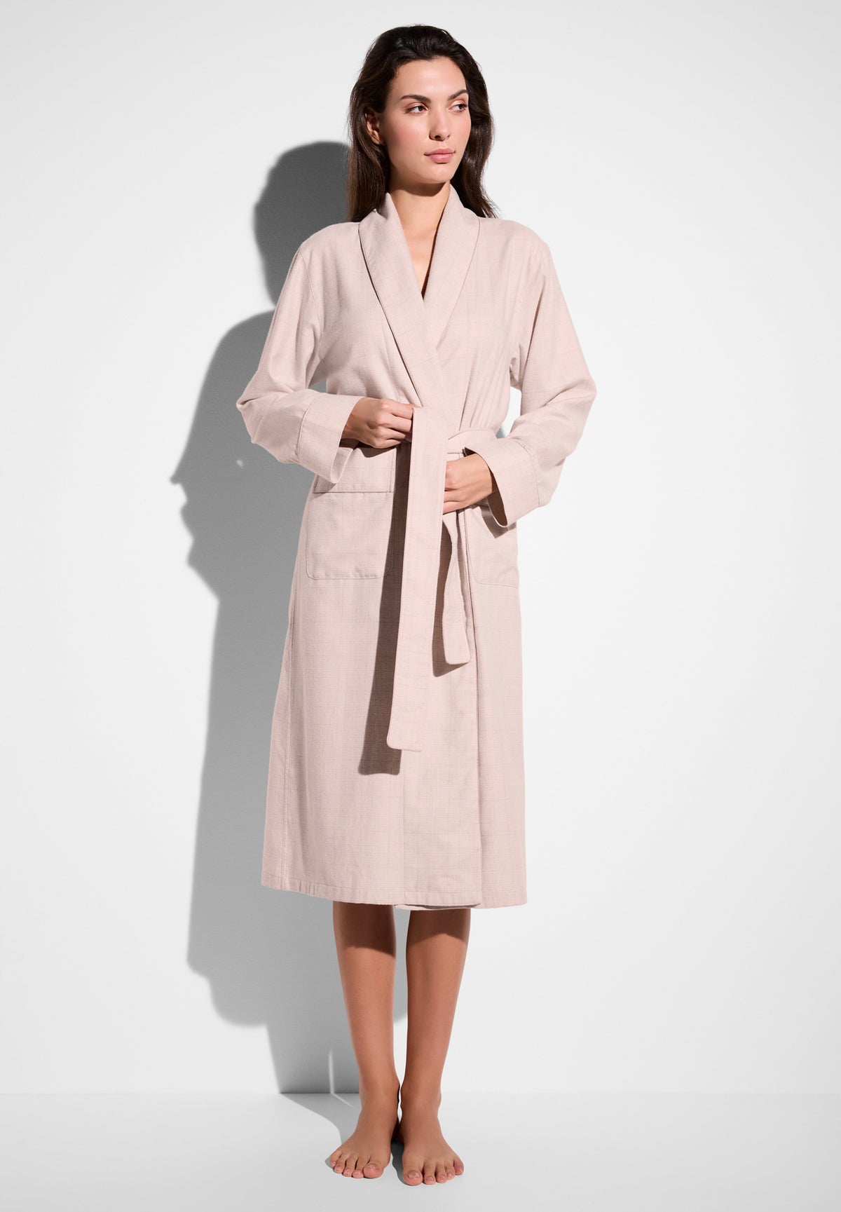 Zimmerli Mantel Cozy Flannel pink check