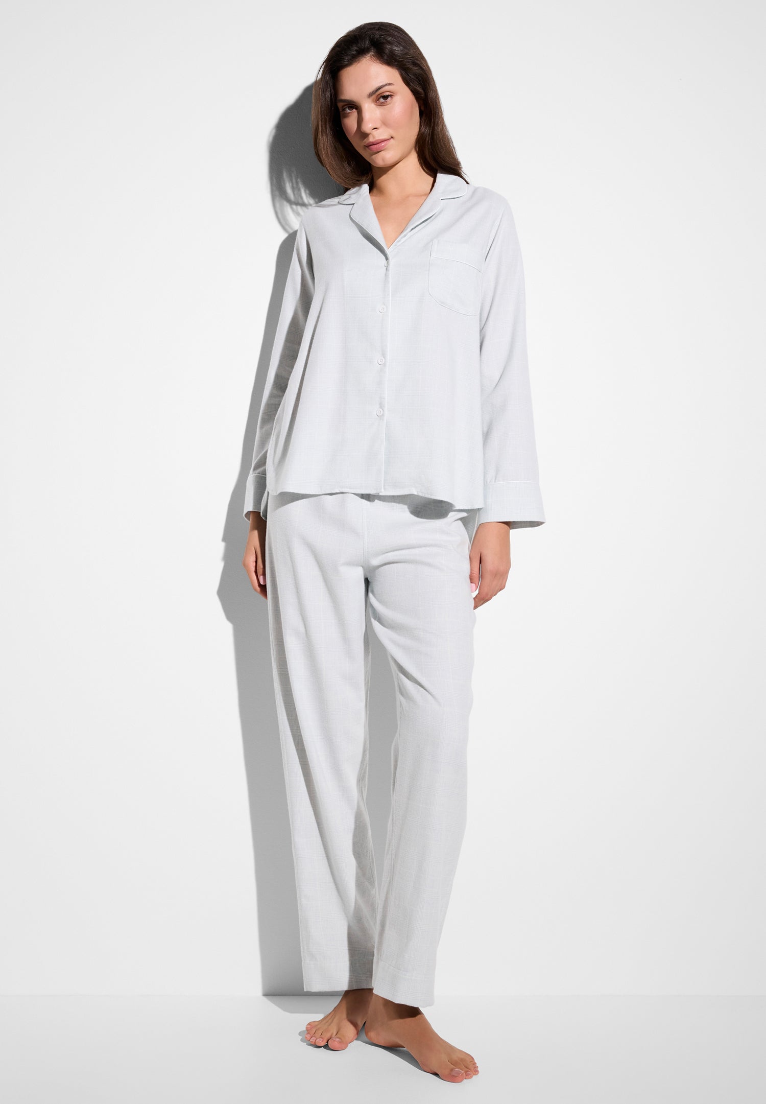 Zimmerli Pyjama Cozy Flannel blue cheek