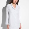 Zimmerli Sleepshirt Cozy Flannel blue cheek