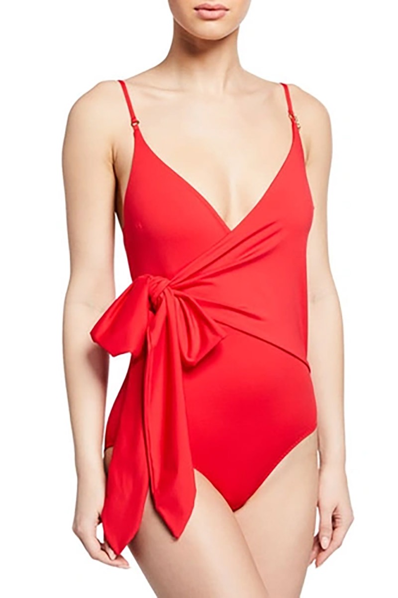 Stella McCartney Badeanzug Timeless rot
