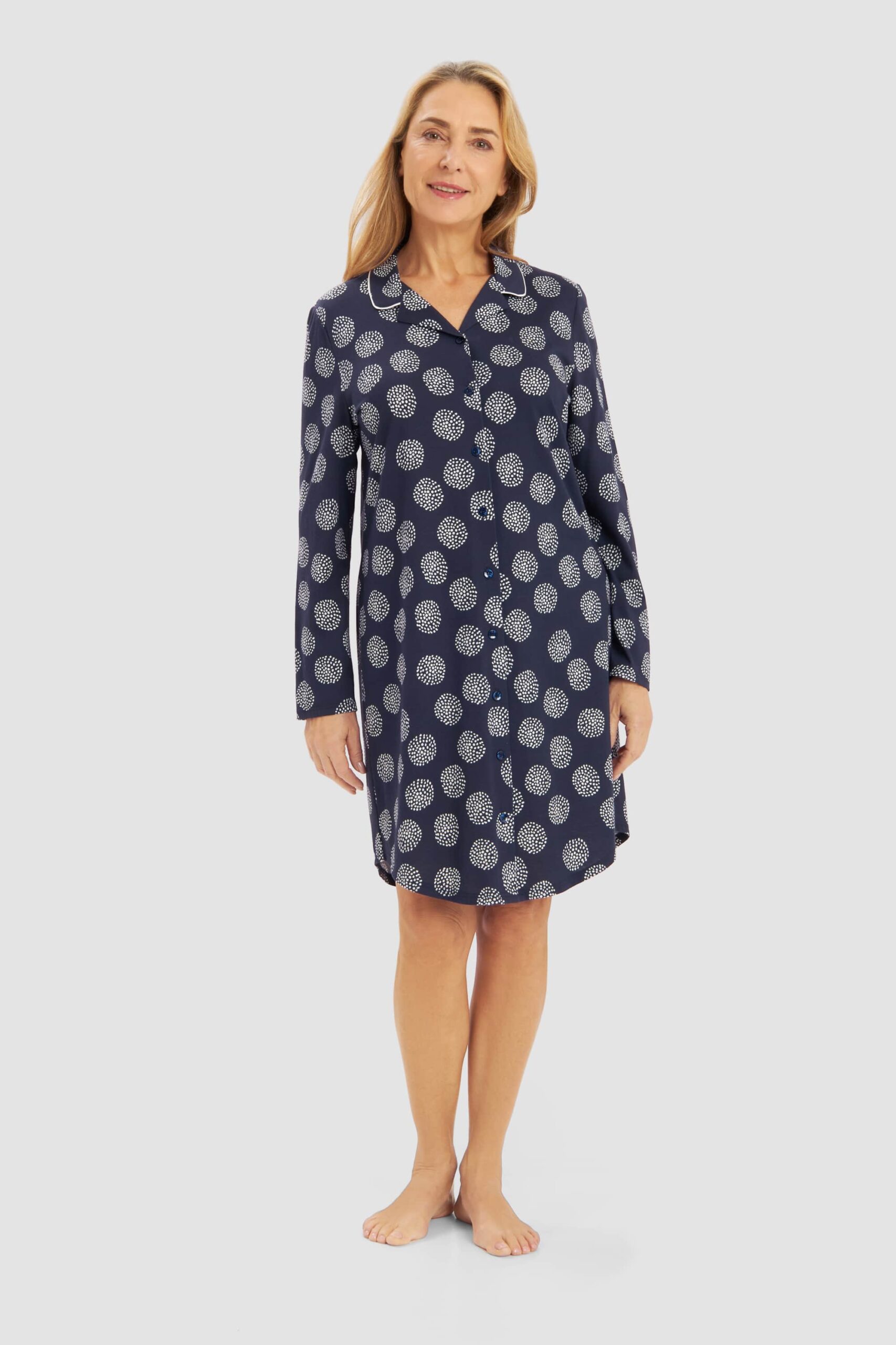 Rösch Schlafshirt navy dots