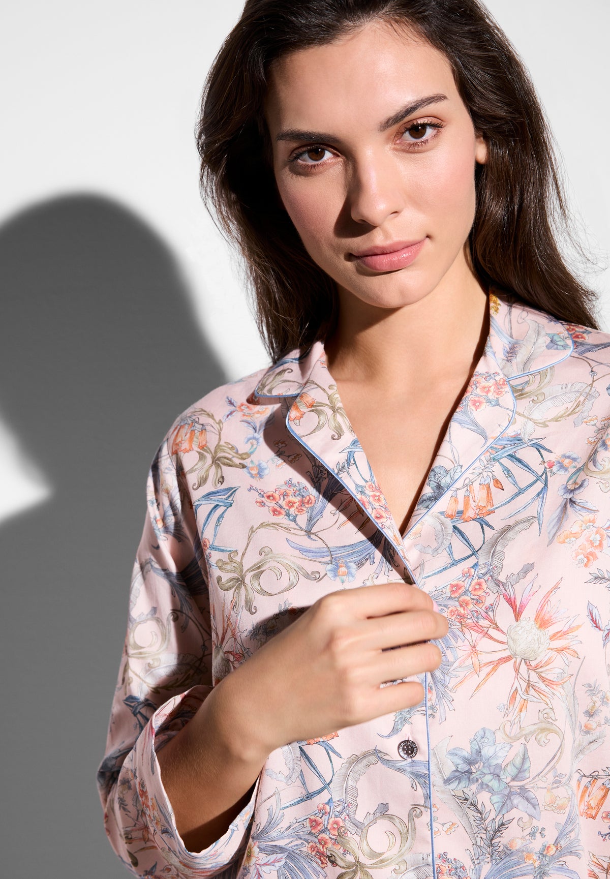 Alternative view of Zimmerli Sleepshirt Cotton Sateen Print remember renaissance