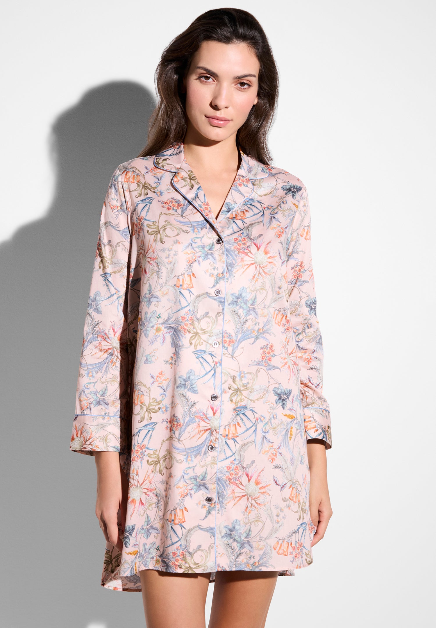 Zimmerli Sleepshirt Cotton Sateen Print remember renaissance