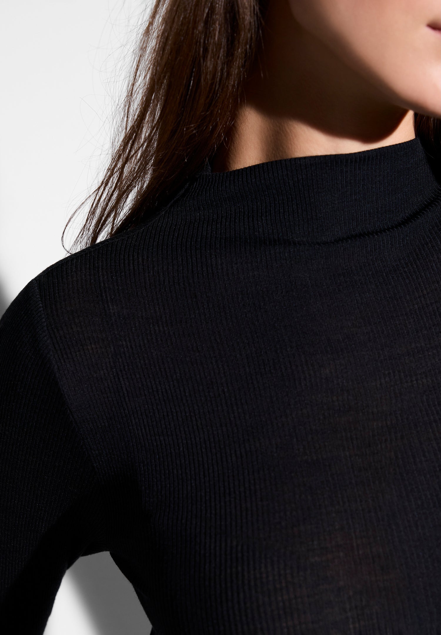 Alternative view of Zimmerli Wool and Silk Shirt langarm black