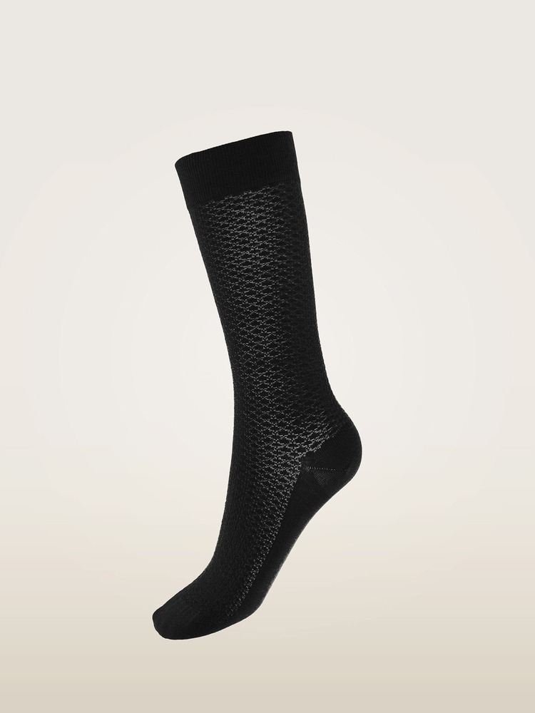 Alternative view of Wolford Socks Merino Pattern black