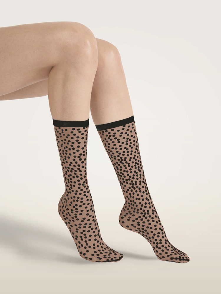 Sweet Dots Socks fairly light/black