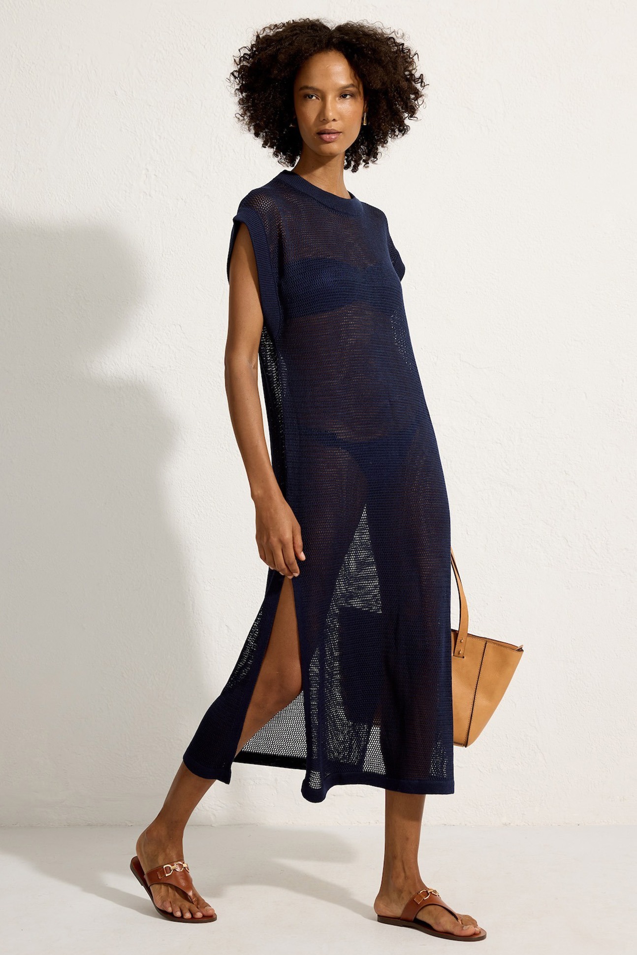 Lenny Niemeyer Tube Cover up Dress tile blue