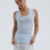Seamless Basic Tank Top Flounce pale rose