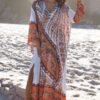 Miss June Kaftan Anaya mit Print