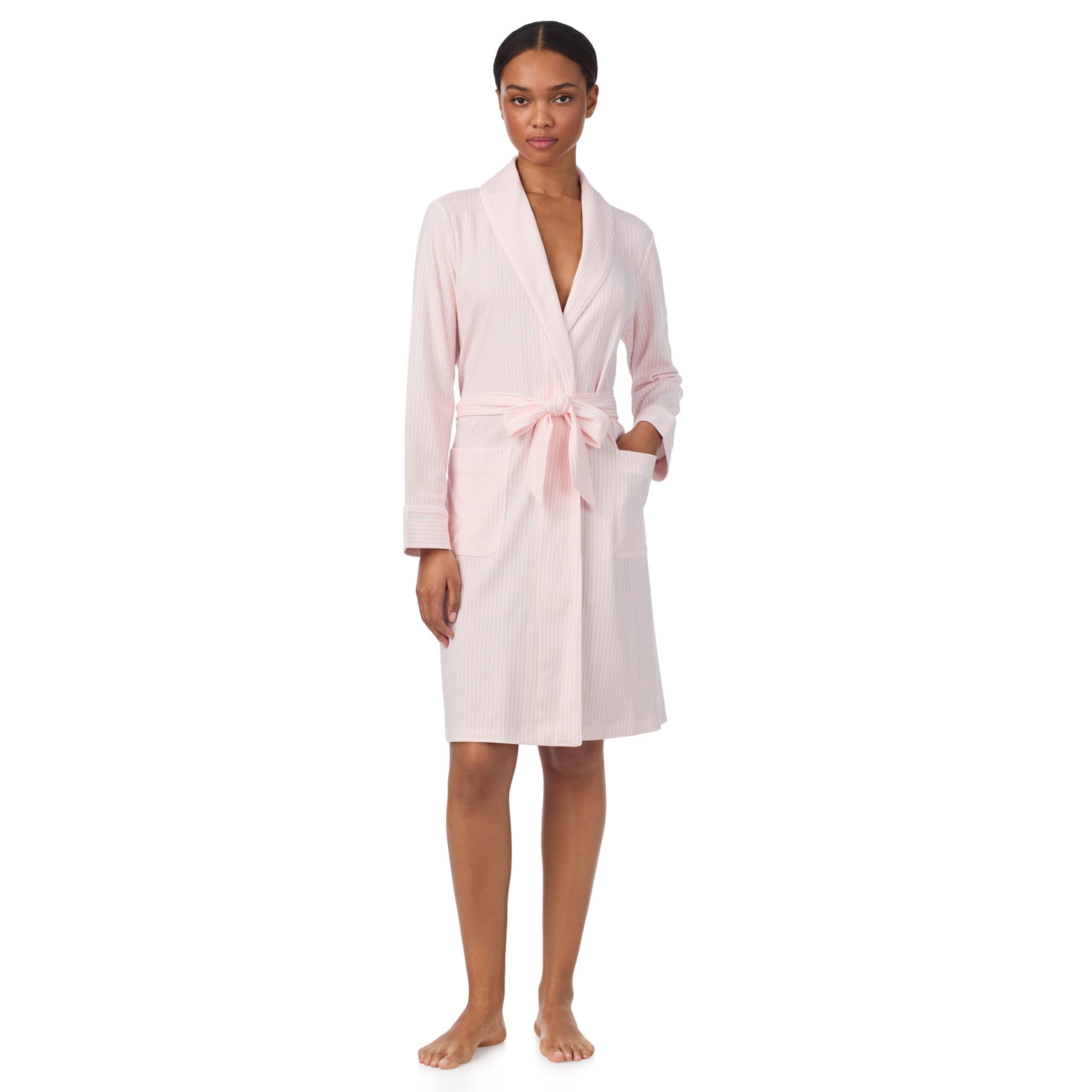 Ralph Lauren Morgenmantel pink stripe