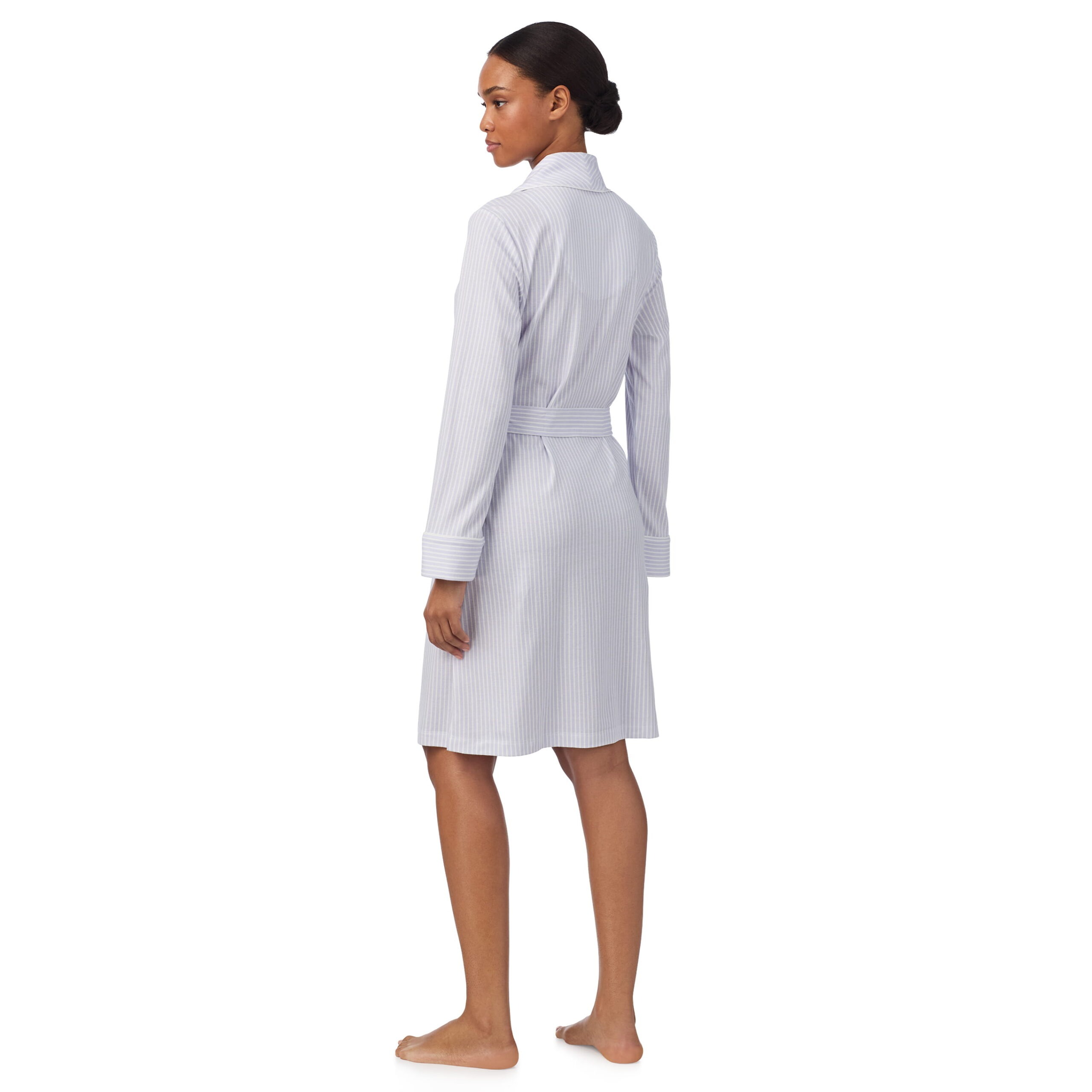 Alternative view of Ralph Lauren Morgenmantel lavender stripes