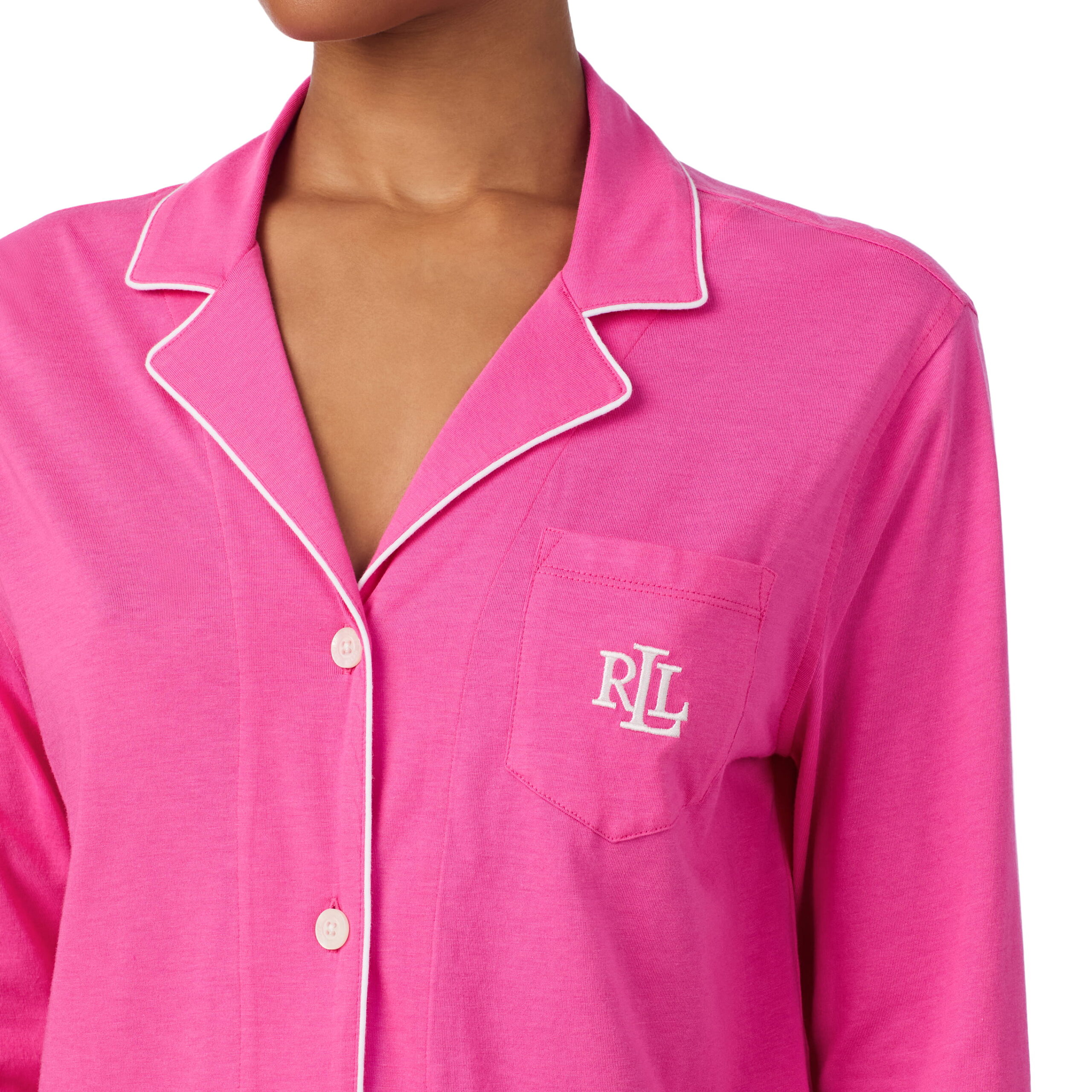 Ralph Lauren langer Pyjama pink – Bild 3