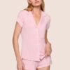 Eberjey  Shortie Short PJ Set Gisele pink nectar/ivory