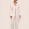 Eberjey Pyjama Gisele pure ivory/navy