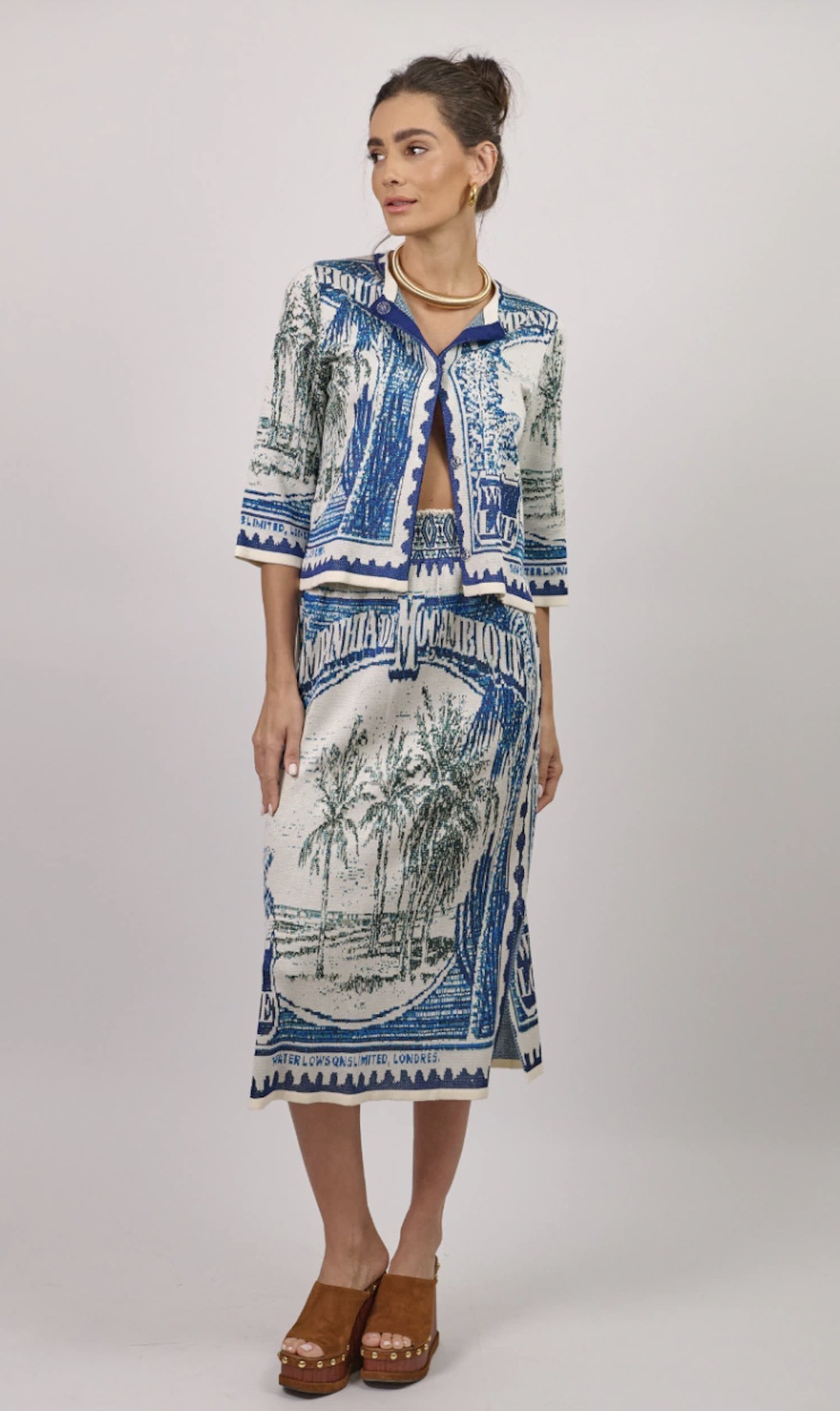 Cecilia Prado Short Cardigan Penelope blue