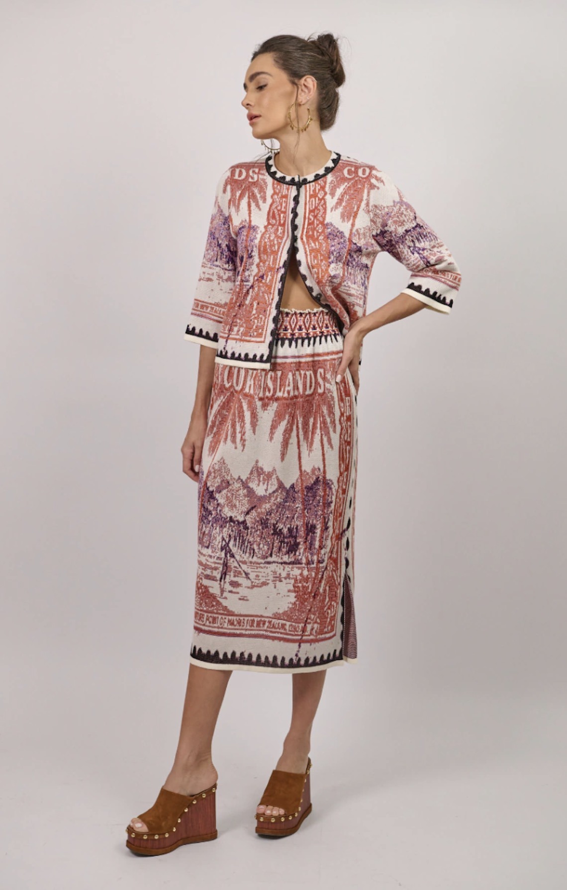 Cecilia Prado Maxi Skirt Roseli orange