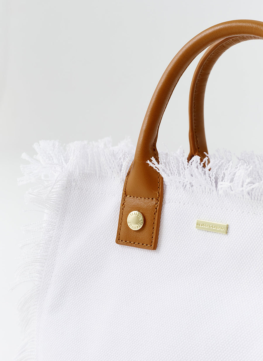 Alternative view of Melissa Odabash Tasche Porto Cervo white/tan