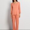 Hanro Pyjama Cira light Carnelian