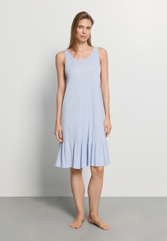 Hanro Nachthemd ohne Arm Isabella blue dove