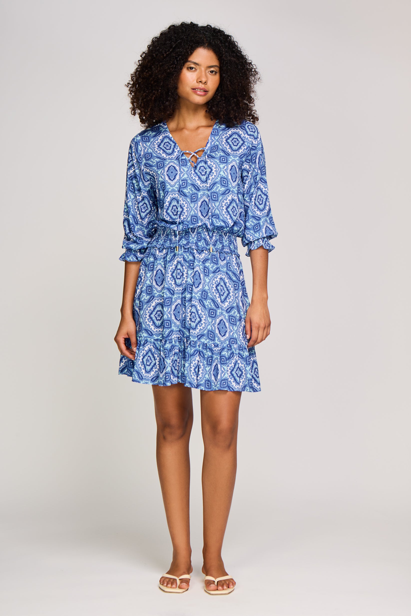 Heidi Klein Kleid Mykonos blau