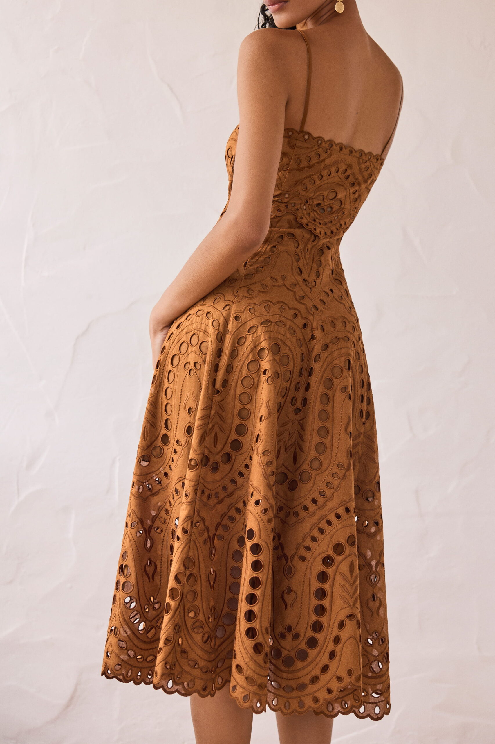 Alternative view of Charo Ruiz Long Dress Glimmer Sealace Resort brown
